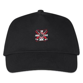 Lustiges Hockey Design für Fans - Kinder Basecap - Schwarz - Vorne