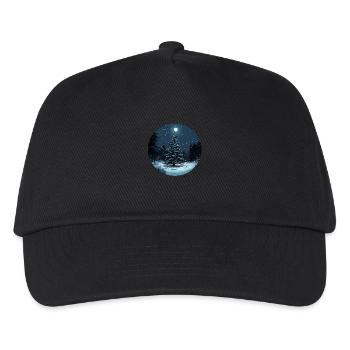 Magie de l’hiver : Douce nuit dans la forêt - Casquette de baseball Enfant - noir - Devant