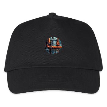 Industrie im Detail: Faszination Technik - Kinder Basecap - Schwarz - Vorne