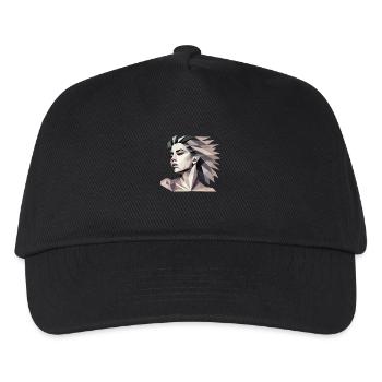 Design « Réflexion triangulaire » - Casquette de baseball Enfant - noir - Devant