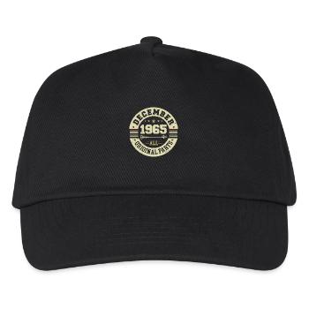 Legenden Geburtstag Dezember 1965 geboren Geschenk - Kinder Basecap - Schwarz - Vorne