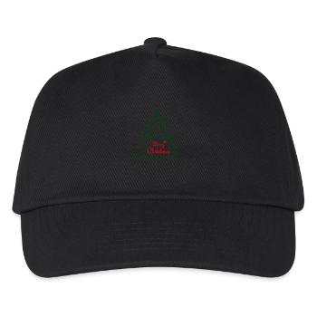 Étoile de sapin de Noël - Casquette de baseball Enfant - noir - Devant