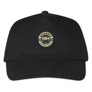 Legenden Geburtstag Dezember 1954 geboren Geschenk - Kinder Basecap - Schwarz - Vorne