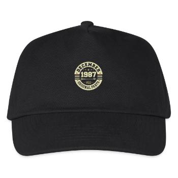 Legenden Geburtstag Dezember 1987 geboren Geschenk - Kinder Basecap - Schwarz - Vorne