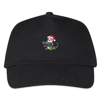 Alligator Weihnachtsmann - Kinder Basecap - Schwarz - Vorne