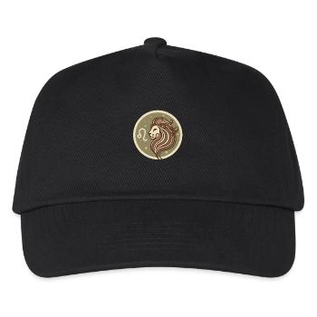 Design "Golden Majesty" - Kids’ Baseball Cap - black - Front