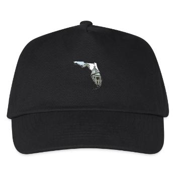 Florida State Capitol in Florida Map - Kids’ Baseball Cap - black - Front