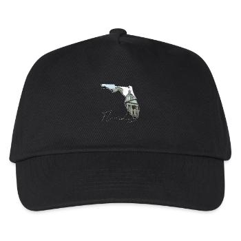 Florida State Capitol in Florida Map FL - Kids’ Baseball Cap - black - Front