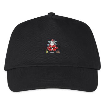 Zen-Weihnachtsmann - Kinder Basecap - Schwarz - Vorne
