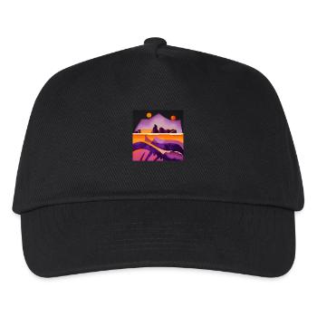Two moons - Kids’ Baseball Cap - black - Front