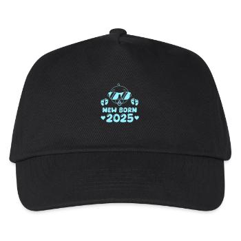 New Born 2025 Baby - Kids’ Baseball Cap - black - Front