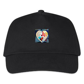 Un petit cœur - Casquette de baseball Enfant - noir - Devant