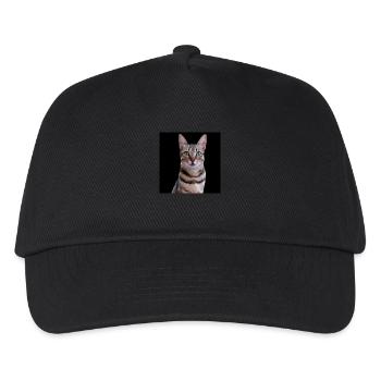Katze Katzen - Kinder Basecap - Schwarz - Vorne