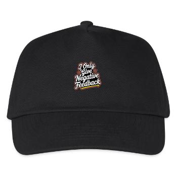 I Only Give Negative Feedback 3 - Kinder Basecap - Schwarz - Vorne