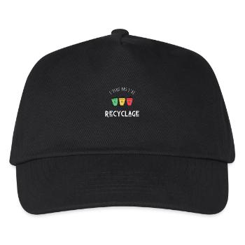 I can't I have recycling - Kids’ Baseball Cap - black - Front