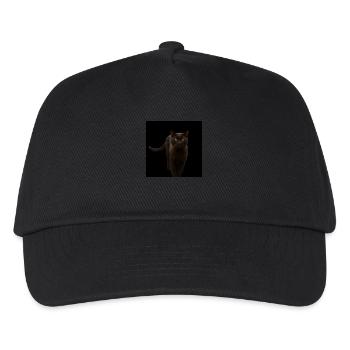 black cat kitten cat - Kids’ Baseball Cap - black - Front