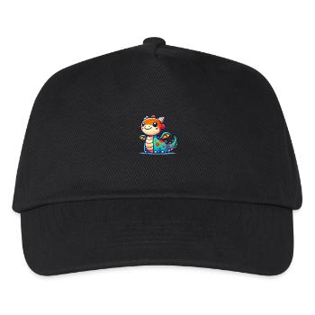 drache cartoon - Kinder Basecap - Schwarz - Vorne