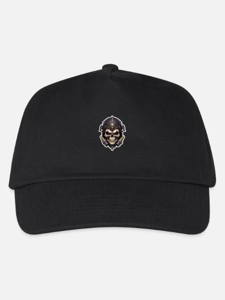 Totenkopf Skull - Kinder Basecap - Schwarz