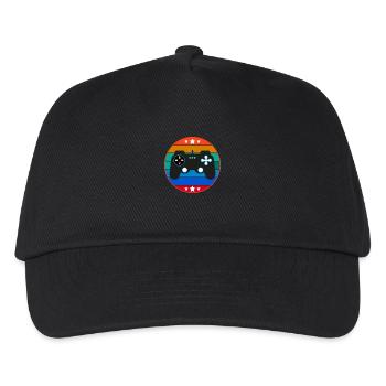 Vintage Retro Gaming Controller - Kids’ Baseball Cap - black - Front