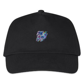 Running Horse Riding - Kids’ Baseball Cap - black - Front