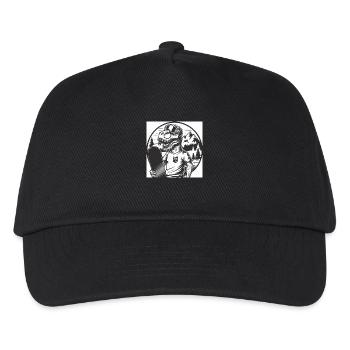 Ski-Rex, the skiing T-Rex - Kids’ Baseball Cap - black - Front