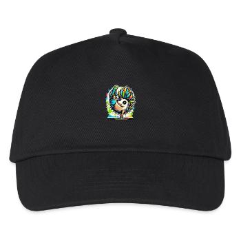 Cool Hedgehog Breakdance Dancing - Kids’ Baseball Cap - black - Front