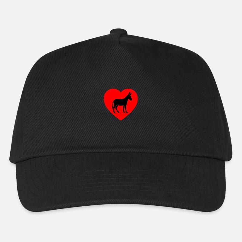 Âne - Casquette de baseball Enfant - noir