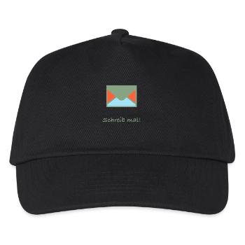 Envelope with the lettering write! - Kids’ Baseball Cap - black - Front