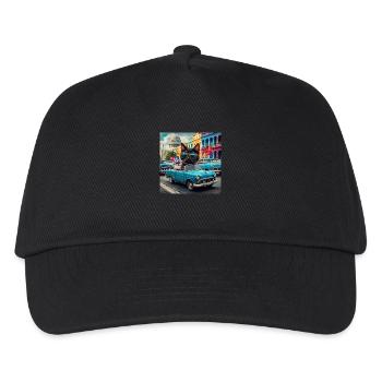 Cat on tour - Ich liebe Kuba! -Havanna - Kinder Basecap - Schwarz - Vorne