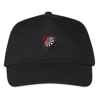 Darts 3D Sport Dartboard Dartscheibe - Kinder Basecap - Schwarz - Vorne
