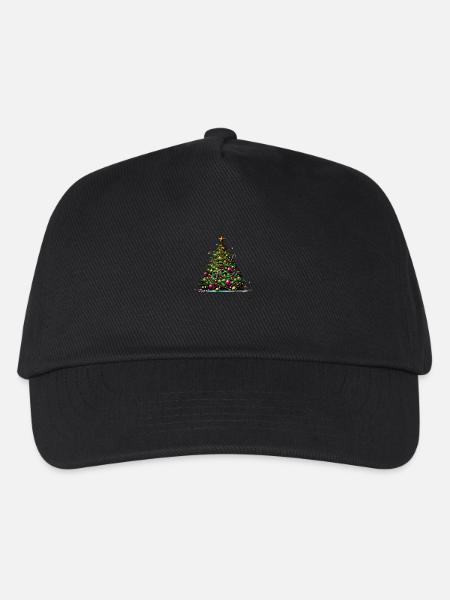 Weihnachtsbaum - Kinder Basecap - Schwarz