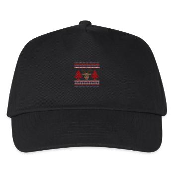 vintage point de croix noël - Kinder Basecap - Schwarz - Vorne