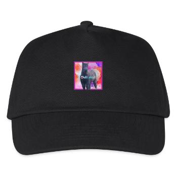 Indie chillt - Kinder Basecap - Schwarz - Vorne