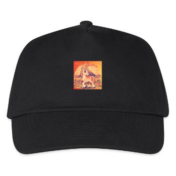 Vulkan ist da ! - Kinder Basecap - Schwarz - Vorne