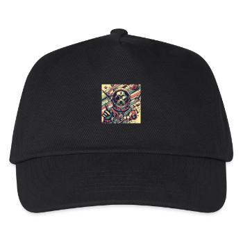 Voyageur de l’espace rétro - Casquette de baseball Enfant - noir - Devant