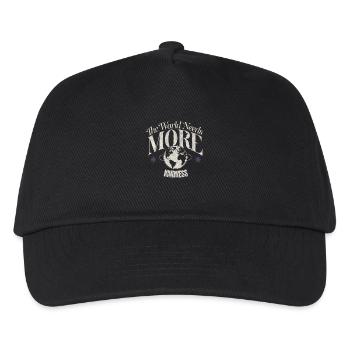 Le monde a besoin de plus de gentillesse Globe Design - Casquette de baseball Enfant - noir - Devant