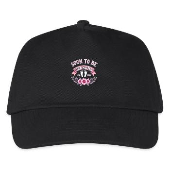 soon to be grandma, 2025 - Kids’ Baseball Cap - black - Front