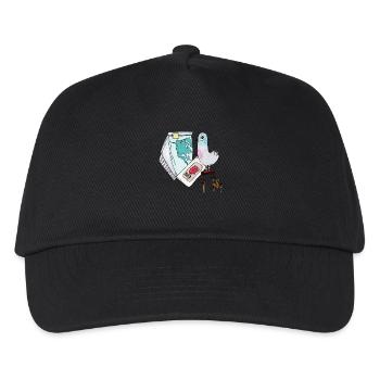 Boom Pigeon End Of The World First Strike Cartoon - Kids’ Baseball Cap - black - Front