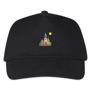 kirche - Kinder Basecap - Schwarz - Vorne