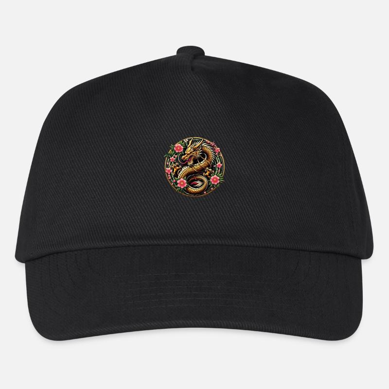 China Drache - Kinder Basecap - Schwarz