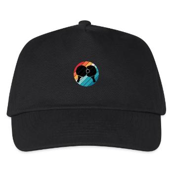Ping pong gift idea tennis table - Kids’ Baseball Cap - black - Front