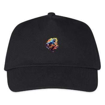 Snowboard Sport Game Champion Competition Abstract - Kids’ Baseball Cap - black - Front