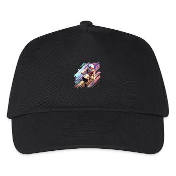 Motocross Racing Fast Speed Competition Abstrait - Casquette de baseball Enfant - noir - Devant