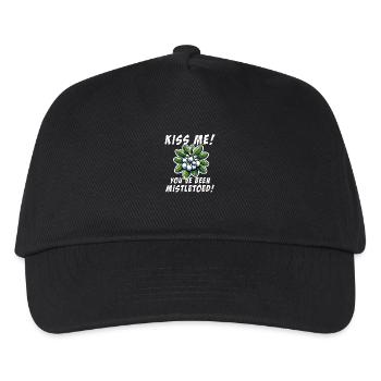 Kiss me you´ve been Mistletoed Xmas Mistletoe - Kids’ Baseball Cap - black - Front
