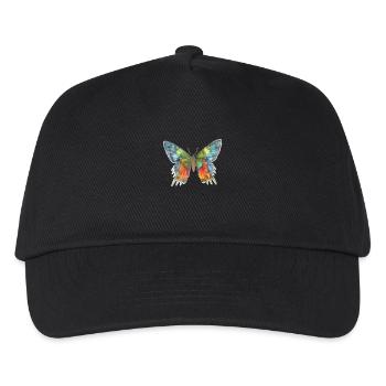 Papillon - Casquette de baseball Enfant - noir - Devant
