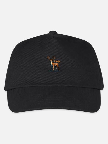 reh wildlife - Kinder Basecap - Schwarz