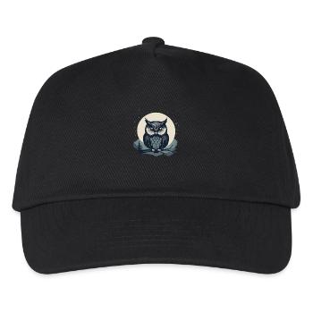Stylized Owl - Kids’ Baseball Cap - black - Front