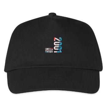 2001 Limitiertes Geburtstagsgeschenk 2001 - Kinder Basecap - Schwarz - Vorne