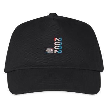 2002 Limitiertes Geburtstagsgeschenk 2002 - Kinder Basecap - Schwarz - Vorne