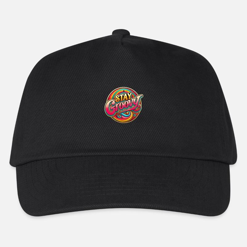 70s Groove - Kinder Basecap - Schwarz